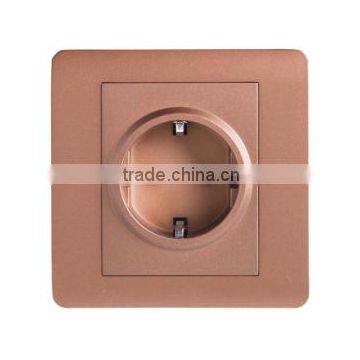 safety 16a two round pin plug insert wall socket with CE/CB/SASO