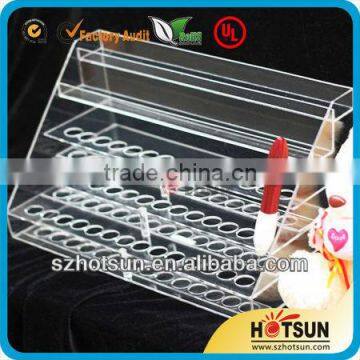 China factory clear acrylic makeup organizer lipstick display