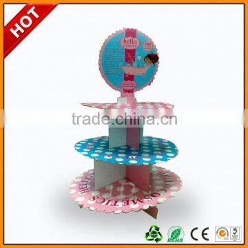 christmas tree cardboard cake display for family ,christmas tree style cardboard cupcake stands