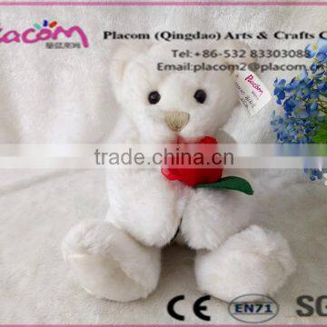 2016 Hot selling Favorite Cute Love Valentine's gifts Wholesale Plush toy Bear with flowers