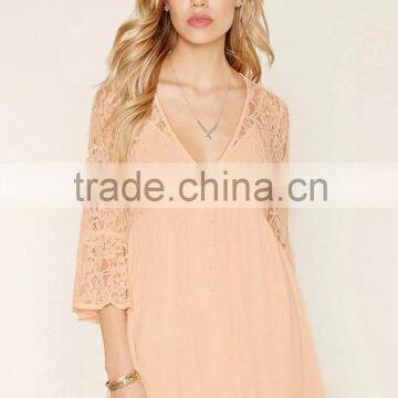 2016 Sexy Lace Insert Champagne Ladies Dress Names ,bridesmaid Wedding Dress photo-2