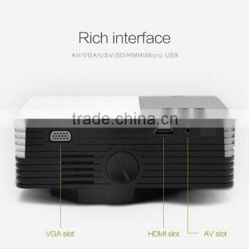 Portable Power Bank Support 1080p Led Projector Moble Phone Hdmi Usb Vga sd Slot hd Cinema Mini Projector photo-4