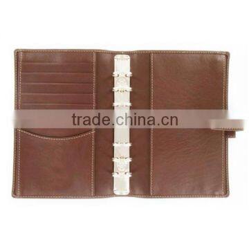 Fashion magnetic ring binder leather planner