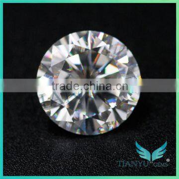 Pure white D E F color clarity vvs 0.7mm to 8mm Round Brilliant cut synthetic moissanite stones