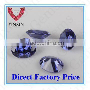 Tanzanite blue synthetic cz gemstone,loose synthetic gems