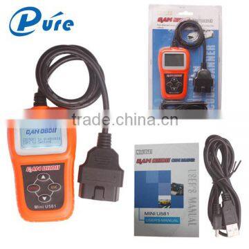 100% original Memoscan Mini U581 CAN OBDII/EOBDII Reader With updating online for multi-language