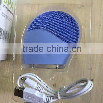 BPSK1068-waterproof Silicone Facial Clean Brush, Mini Deep Cleansing Facial Machine photo-2