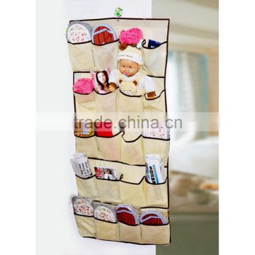 Kawachi Hanging Canvas 20-Pocket Door Shoe Organizer