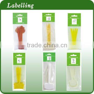 4 Inch Yellow Gardening Plastic Plant Tag Plant Label Growing Marker