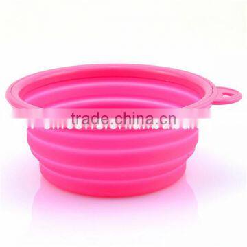 Wholesale collapsible cheap prtable silicone pet bowls on sale