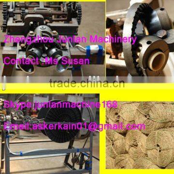 manual rice stalk straw rope weaving machine