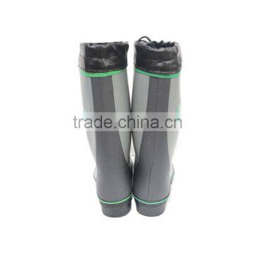 FARM WORKING INDUSTRIAL MEN RUBBER RAIN BOOTS WITH PU CUFF photo-4