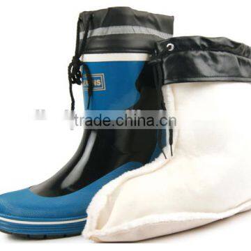 Fashion Design Cheap Cold-proof Waterproof Rubber Boots With Removable Warm Sock Used as Outdoor Work Boots in Winter photo-2