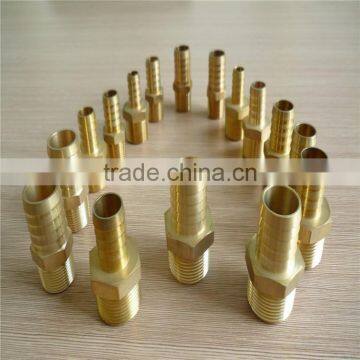 NPT BSPT Brass Male Thread to 1/8" 3/8" 1/2" Hose Barb ,brass Hose Connector With id 1/8" -3" photo-2