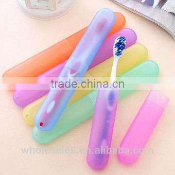 Plastic colorful travel toothbrush box, toothbrush case