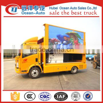 China HOWO advertising mobile led screen truck , display screen with P6, P8, P10 screen for sale