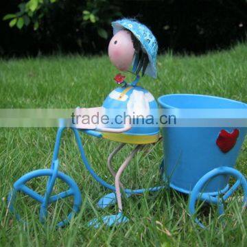Metal Garden Planter Metal Tricycle Garden Planter Garden Decoration photo-6