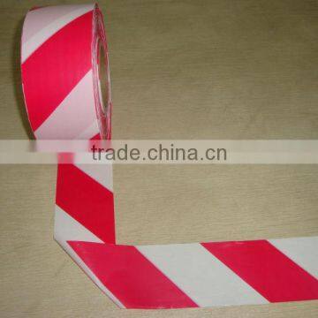 Red white PE safety warning tape