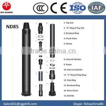 8 Inch High Air Pressure DTH Hammer Lower oil and air consumption