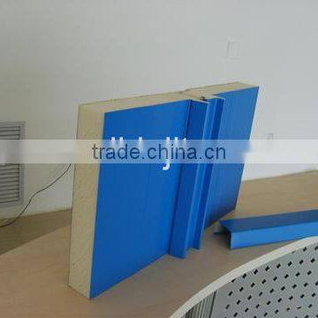light steel color corrugated PU sandwich panel