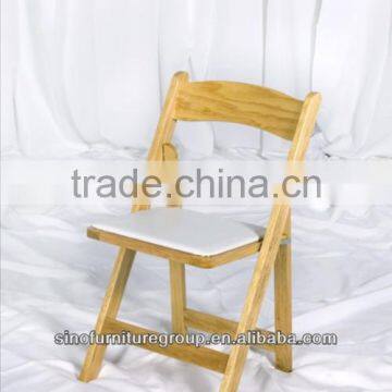 wholesale natural color wedding folding chairs from SINOFUR