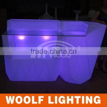 Bar Club Plastic Glow Furniture LED Lighted Bar Table