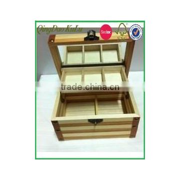 factory price unfinished wooden jewelry box with drawers,unfinished wooden jewelry box for sale