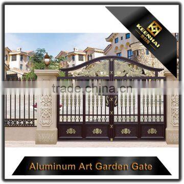 Garden Decoration Powder Coated Cast Aluminum Garden Arch With Gate