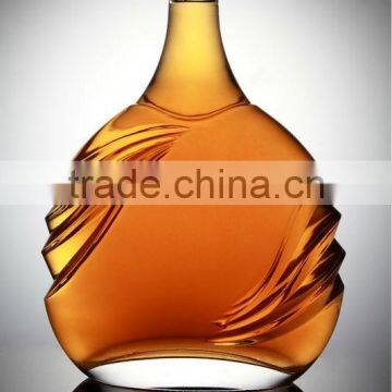 scotch whisky glass bottle 750ml/glass spirit bottles/wine glass bottle