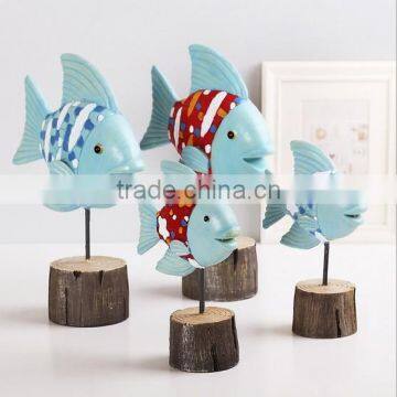 Cute resin fish living room decor