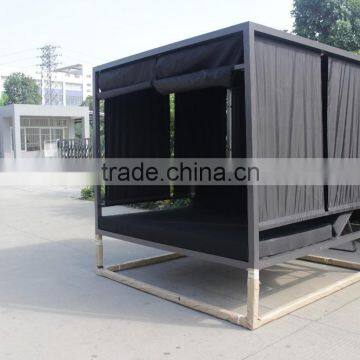 Luxury Garden Furniture Beach Big Sunbed Outdoor Canopy Sofa Bed photo-6