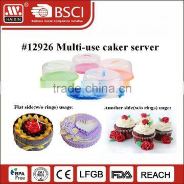 China factory reusable BPA free food grade plastic cake dome server for cupcake