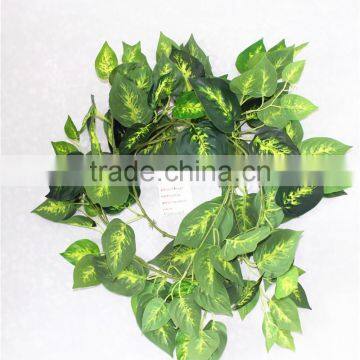Vertical Garden Wall Hanging 240cm Long Cheap Make Fake Recycling Plastic PE Pig Heart Vine Artificial Plant EMX10 3021 photo-4