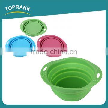 Wholesale Silicone Feed Dog Water Bowl Dog,Pet Travel Dog Food Bowl,Colored Bowl Feeder