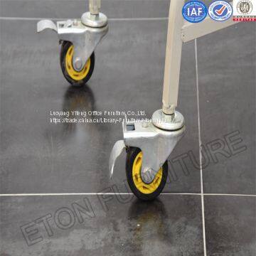 School Library Steel Shelf Large Loading Weight Book Ladder photo-3