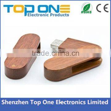 Wood Rotating 2.0 Usb Flash Drive , Wholesale Bamboo Usb Flash Drive for Promotion photo-6