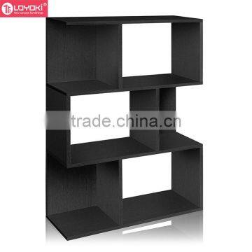 2016 New Wood Cube Storage Easy Assembly Wood Bookcase Home Furniture 3 Tier Bookshelf photo-2