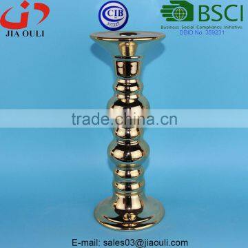 BSCI Member Factory Quality Home Decor Tall Classic Pillar Candlestick Holders photo-2