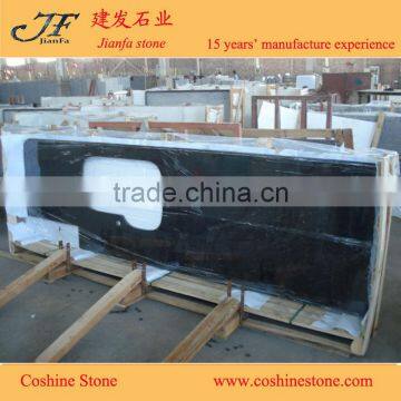 Idian Black Galaxy Granite Gangsaw Big Slabs for Lowes Bathroom Countertops photo-4