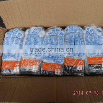 DDSAFETY 2017 Cotton Polyester Knitted Gloves With PVC Dots photo-2