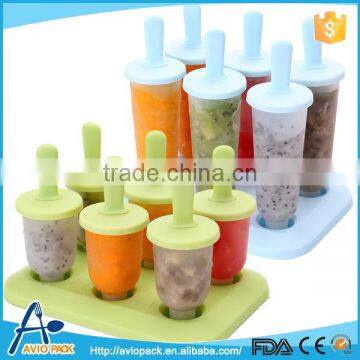 Plastic ice mold DIY ice pop maker