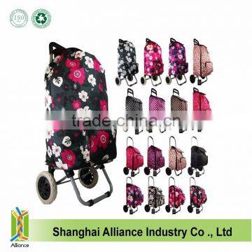 Zebra Pattern 20 Wheeled Rolling Shopping Tote Bag With Retractable Handle photo-2