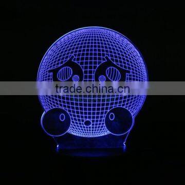 Lovely Emoji Expression Smile 3D Effect LED Night Light Unique Lighting Lamp photo-2