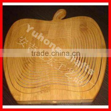 Apple Shape Bamboo Fruits Basket photo-2