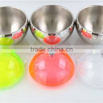 Spherical Stainless Steel Ice Bucket Ice Container With Lid photo-2