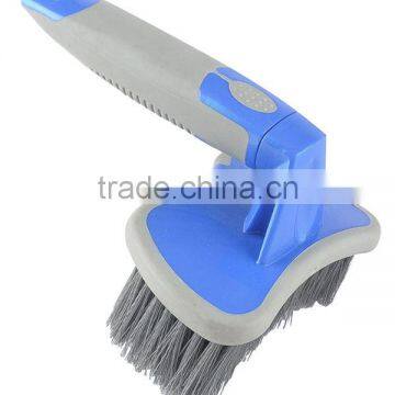 Car wheel brush with short handle