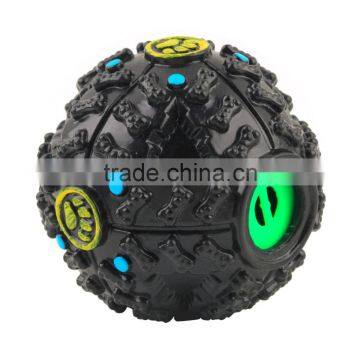 Popular2016 Pet Dog Cat Food Dispenser Squeaky Giggle Quack Sound Training Toy Chew Ball photo-5