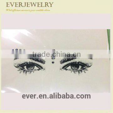 Custom shiny Charming Art decorative eyes gem stickers