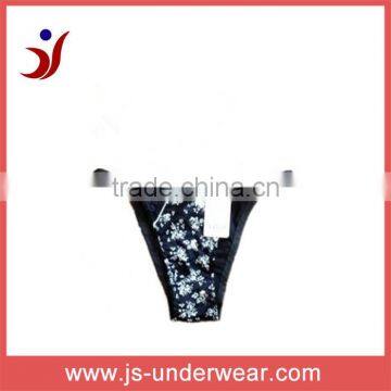 new design sexy style latest pattern mircofabric thong snow print thong for sexy ladies (accept OEM)