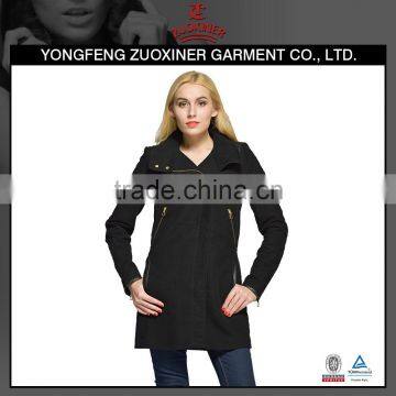 closest women's long black leisure classic jacket